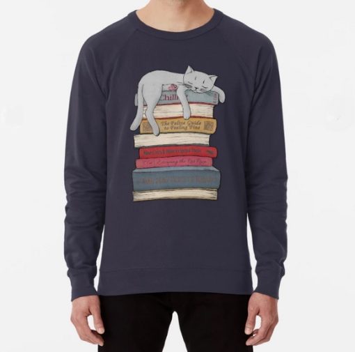 How to Chill Like a Cat Lightweight Sweatshirt AL