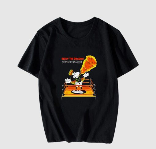 Mickey Mouse Ricky The Dragon Steamboat Willie T-Shirt AL