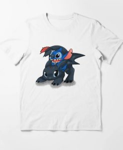 Stitch Toothless Crossover Design T-Shirt AL